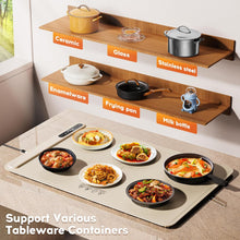 Load image into Gallery viewer, Voriah Electric Warming Tray-Foldable Food Warmer, Hot Plate for Buffet with 3 Modes Temperature, Shut-Off, Warming Mat for Family Gatherings, Sabbath, Holidays, Countertop,Parties,Everyday Use