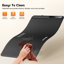 Load image into Gallery viewer, Food Warming Mat, Voriah Electric Warming Tray, Silicone Warming Mat for Food, Heating Mat for Food with 3 Adjustable Temperature 3 Hours Timing, Versatile Food Warmers for Parties Buffets(Black)