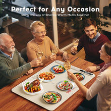 Load image into Gallery viewer, Voriah Electric Warming Tray-Foldable Food Warmer, Hot Plate for Buffet with 3 Modes Temperature, Shut-Off, Warming Mat for Family Gatherings, Sabbath, Holidays, Countertop,Parties,Everyday Use