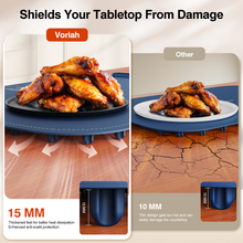 Load image into Gallery viewer, Food Warming Mat, Voriah Electric Warming Tray, Silicone Warming Mat for Food, Heating Mat for Food with 8 Adjustable Temperature 8 Hours Timing, Versatile Food Warmers for Parties Buffets(Dark Blue)