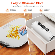 Load image into Gallery viewer, Food Warming Mat, Voriah Electric Warming Tray, Silicone Warming Mat for Food, Heating Mat for Food with 8 Adjustable Temperature 8 Hours Timing, Versatile Food Warmers for Parties Buffets(White)