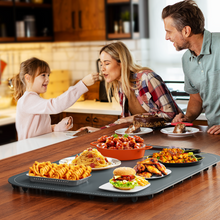 Load image into Gallery viewer, Food Warming Mat, Voriah Electric Warming Tray, Silicone Warming Mat for Food, Heating Mat for Food with 8 Adjustable Temperature 8 Hours Timing, Versatile Food Warmers for Parties Buffets