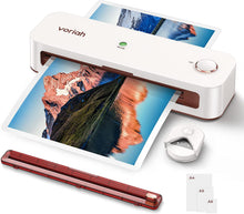 Load image into Gallery viewer, VORIAH Laminator, A4 Laminator Machine with Laminating Sheets, 9 inches Laminating Machine, Quick Warm-Up, Paper Trimmer, Corner Rounder, Personal Laminator for Teacher/Home/School/Office