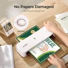 Load image into Gallery viewer, VORIAH Laminator, A4 Laminator Machine with Laminating Sheets, 9 inches Laminating Machine, Quick Warm-Up, Paper Trimmer, Corner Rounder, Personal Laminator for Teacher/Home/School/Office