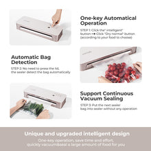 Load image into Gallery viewer, VORIAH 9-in-1 Vacuum Sealer Machine with Intelligent Vacuum Sealer Bag Detection and Starter Kit, Vertical Food Sealer Machine Storage, Both Auto&Manual Options, Automatic Vacuum Sealing System