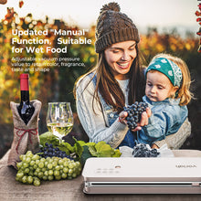 Load image into Gallery viewer, VORIAH 9-in-1 Vacuum Sealer Machine with Intelligent Vacuum Sealer Bag Detection and Starter Kit, Vertical Food Sealer Machine Storage, Both Auto&Manual Options, Automatic Vacuum Sealing System
