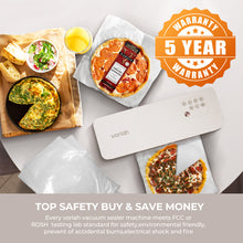 Load image into Gallery viewer, VORIAH 9-in-1 Vacuum Sealer Machine with Intelligent Vacuum Sealer Bag Detection and Starter Kit, Vertical Food Sealer Machine Storage, Both Auto&Manual Options, Automatic Vacuum Sealing System