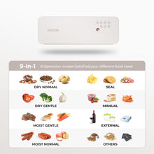 Load image into Gallery viewer, VORIAH 9-in-1 Vacuum Sealer Machine with Intelligent Vacuum Sealer Bag Detection and Starter Kit, Vertical Food Sealer Machine Storage, Both Auto&Manual Options, Automatic Vacuum Sealing System