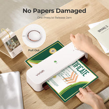 Load image into Gallery viewer, VORIAH Laminator, A4 Laminator Machine with Laminating Sheets, 9 inches Laminating Machine, Quick Warm-Up, Paper Trimmer, Corner Rounder, Personal Laminator for Teacher/Home/School/Office
