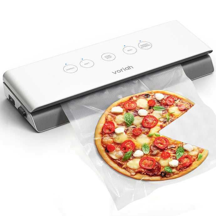 VORIAH Vacuum Sealer Machine, Automatic Food Vacuum Sealer, Touch Panel Air Sealing System For Food Preservation, LED Indicator Lights, Dry/Moist/Manual/External Modes, Compact Design, Easy to Clean